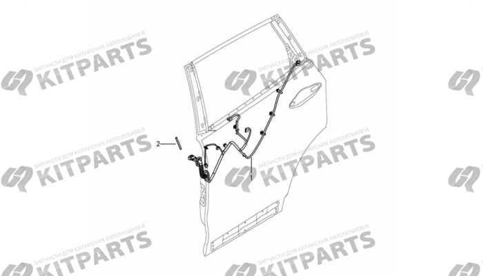 Жгут проводов задней двери Dong Feng AX7