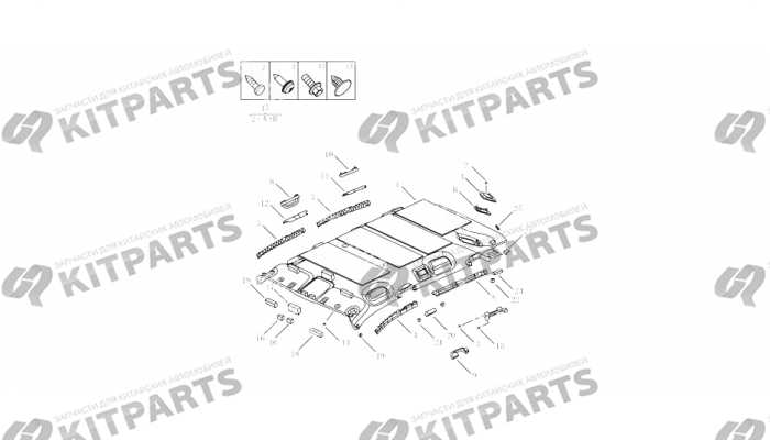 Обшивка потолка [RUSSIA 4G18T,(W\O SU] Geely