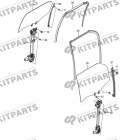 Задняя дверь - Стеклоподъемник, стекло, уплотнитель