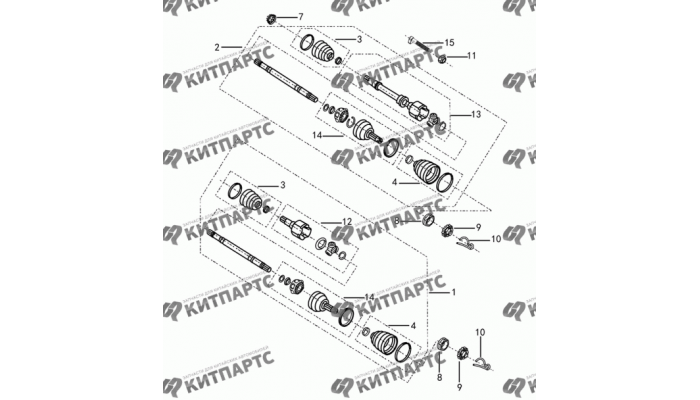 Привод колеса АКПП Dong Feng S30