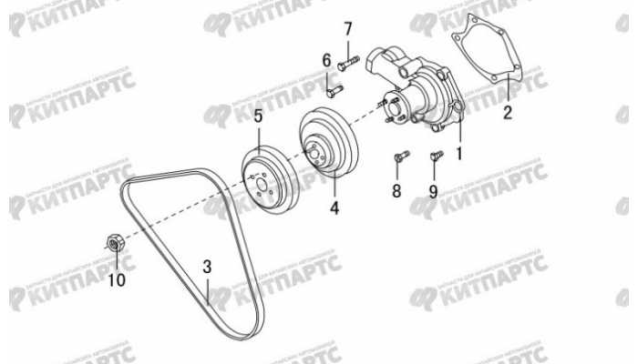 Насос водяной Great Wall Hover H3 New