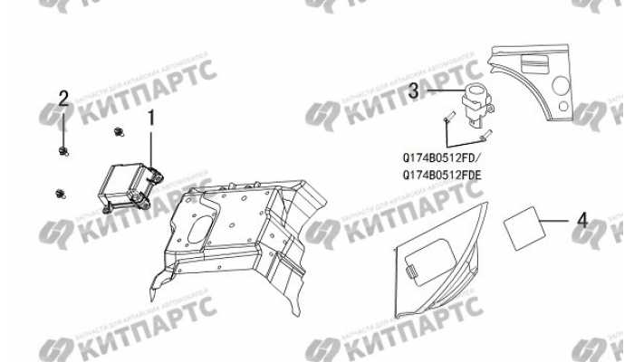 Блок управления подушками безопасности Great Wall Hover H3 New