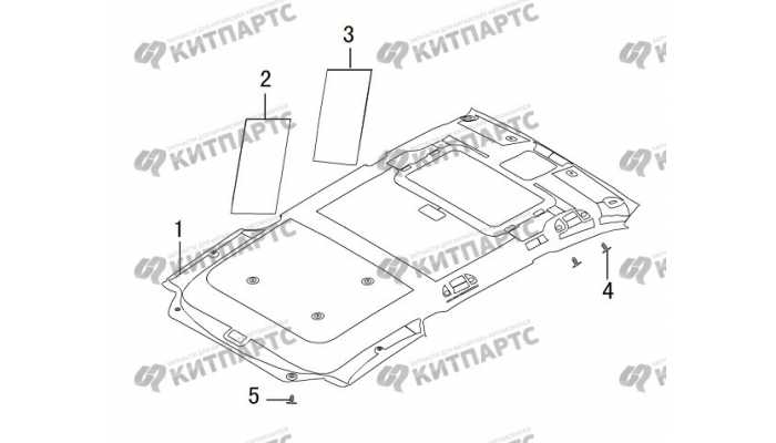 Обивка потолка под люк Great Wall DW Hower H5